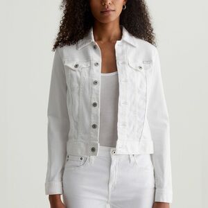 Adriana Goldschmied Robyn Jacket slim-cut white jean jacket